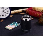 Wholesale Golden Ring Round Active Portable Bluetooth Speaker F18 (Black)