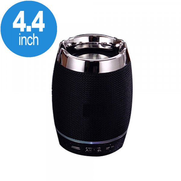 Wholesale Golden Ring Round Active Portable Bluetooth Speaker F18 (Black)