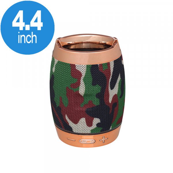 Wholesale Golden Ring Round Active Portable Bluetooth Speaker F18 (Camo)