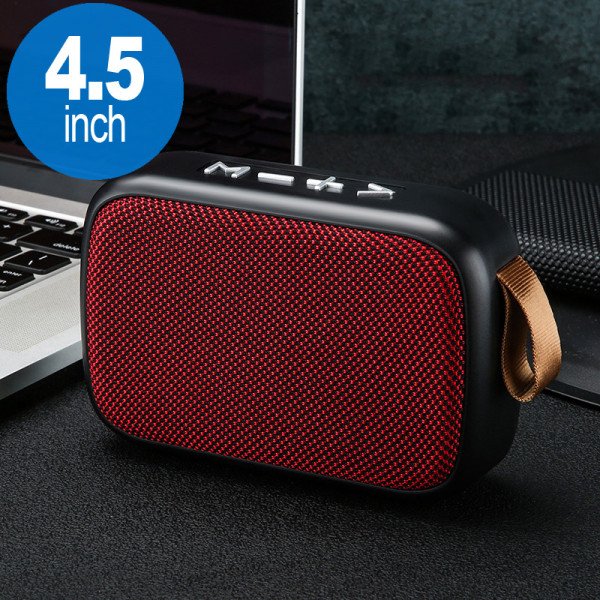 Wholesale Table Pro Fabric Soft Material Wireless Portable Bluetooth Speaker G2 (Red)