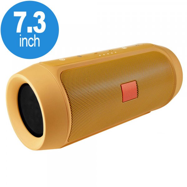 Wholesale Loud Sound Portable Bluetooth Speaker with Power Bank Feature H3-B (Gold)