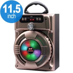 Handle Bar LED Light Portable Bluetooth Speaker JHW802 (Gold)