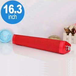 High Quality Long Bar Wireless Bluetooth Speaker JHW-V361 (Red) High Quality Long Bar Wireless Bluetooth Speaker JHW-V361 (Red)
