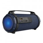 Wholesale Loud Flashing LED Light Drum Style Portable Wireless Bluetooth Speaker with Handle K2201 (Black)