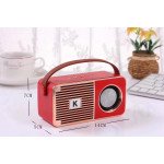 Wholesale Retro On The Go Radio Style Portable Bluetooth Speaker K25 (Red)