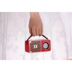 Wholesale Retro On The Go Radio Style Portable Bluetooth Speaker K25 (Red)