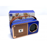 Wholesale Retro On The Go Radio Style Portable Bluetooth Speaker K25 (Blue)