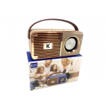 Wholesale Retro On The Go Radio Style Portable Bluetooth Speaker K25 (Gold)