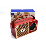 Wholesale Retro On The Go Radio Style Portable Bluetooth Speaker K25 (Red)