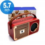 Wholesale Retro On The Go Radio Style Portable Bluetooth Speaker K25 (Red)