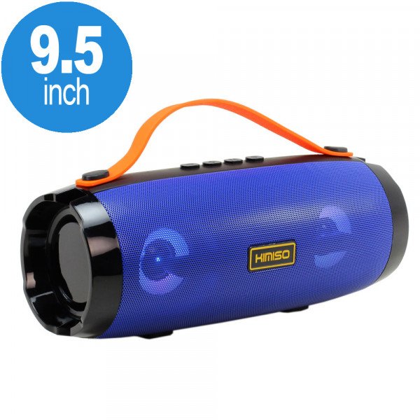 Wholesale LED Light Portable Bluetooth Speaker with Carry Handle and Phone Stand KM-202 (Blue)