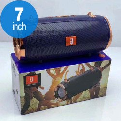 Chrome Design Bluetooth Speaker with Carry to Go Strap E61 (Blue)