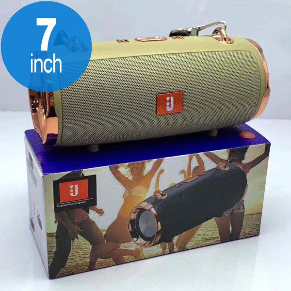 Wholesale Chrome Design Bluetooth Speaker with Carry to Go Strap E61 (Gold)