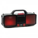 Wholesale Full LED Light Portable Bluetooth Speaker with Carry Handle KMSE86 (Red)