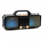 Wholesale Full LED Light Portable Bluetooth Speaker with Carry Handle KMSE86 (Gold)
