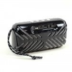 Wholesale Glossy Mesh Design Portable Bluetooth Speaker KMS101 (Black)