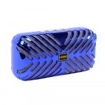Wholesale Glossy Mesh Design Portable Bluetooth Speaker KMS101 (Blue)