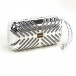 Wholesale Glossy Mesh Design Portable Bluetooth Speaker KMS101 (Silver)