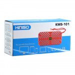 Wholesale Glossy Mesh Design Portable Bluetooth Speaker KMS101 (Silver)