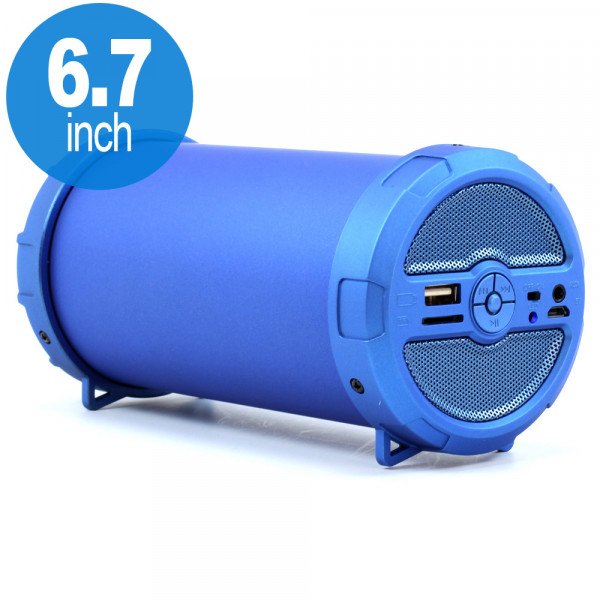 Wholesale Outdoor Drum Style Portable Bluetooth Speaker MHS002 (Blue)