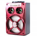 Wholesale LED Light Large Woofer Portable Bluetooth Speaker MS167BT (Red)