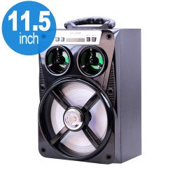 LED Light Large Woofer Portable Bluetooth Speaker MS167BT (Black) LED Light Large Woofer Portable Bluetooth Speaker MS167BT (Black)