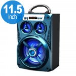 Wholesale LED Light Large Woofer Portable Bluetooth Speaker MS167BT (Blue)