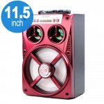 Wholesale LED Light Large Woofer Portable Bluetooth Speaker MS167BT (Red)