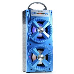 LED Large Outdoor Subwoofer Portable Bluetooth Speaker 210BT (Blue)