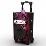 Wholesale LED Light Extra Large Woofer Portable Bluetooth Speaker MS72BT (Red)