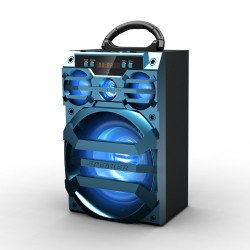 LED Large Outdoor Subwoofer Portable Bluetooth Speaker 187BT (Blue) LED Large Outdoor Subwoofer Portable Bluetooth Speaker 187BT (Blue)