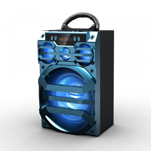 Wholesale LED Large Outdoor Subwoofer Portable Bluetooth Speaker 187BT (Blue)