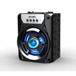 Wholesale LED Outdoor Subwoofer Portable Bluetooth Speaker 196BT (Black)
