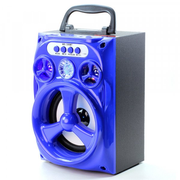 Wholesale LED Outdoor Subwoofer Portable Bluetooth Speaker 199BT (Blue)