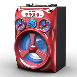 LED Outdoor Subwoofer Portable Bluetooth Speaker 199BT (Red) LED Outdoor Subwoofer Portable Bluetooth Speaker 199BT (Red)