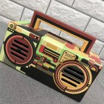 Wholesale Retro Boombox Artistic Design Portable Bluetooth Speaker with Handle MY810BT (Camouflage)