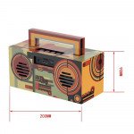 Wholesale Retro Boombox Artistic Design Portable Bluetooth Speaker with Handle MY810BT (Camouflage)