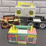 Wholesale Retro Boombox Artistic Design Portable Bluetooth Speaker with Handle MY810BT (Camouflage)