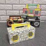 Wholesale Retro Boombox Artistic Design Portable Bluetooth Speaker with Handle MY810BT (White)