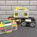 Wholesale Retro Boombox Artistic Design Portable Bluetooth Speaker with Handle MY810BT (White)