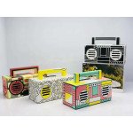 Wholesale Retro Boombox Artistic Design Portable Bluetooth Speaker with Handle MY810BT (White)