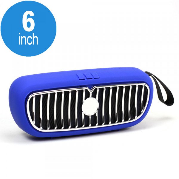 Wholesale Mega Bass Car Grill Design Portable Wireless Bluetooth Speaker (NBS14 Blue)