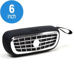 Mega Bass Car Grill Design Portable Wireless Bluetooth Speaker (NBS12 Black)