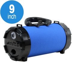 Flash Light Button Cool Design Portable Bluetooth Speaker with Handle and Holder PT2 (Blue)