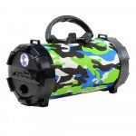 Wholesale Flash Light Button Cool Design Portable Bluetooth Speaker with Handle and Holder PT2 (Camouflage)
