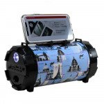 Wholesale Flash Light Button Cool Design Portable Bluetooth Speaker with Handle and Holder PT2 (Camouflage)