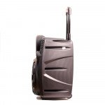 Wholesale Cool Flashing LED Trolley Portable Bluetooth Speaker with Microphone and Remote QS2801 (Black)