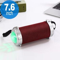 Disco Beam LED Light Projector Portable Bluetooth Speaker S07 (Red)