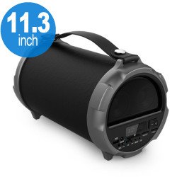 Super Loud Heavy Duty Sound Drum Style Portable Bluetooth Speaker S12B (Black)