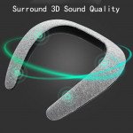 Wholesale 3D Surround Sound Neck Style Portable Bluetooth Speaker SR (Gray)